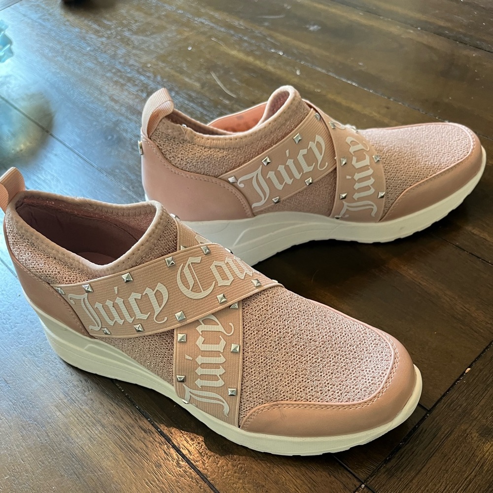 Juicy couture Sport Pink Purple Glitter size 9 1/2